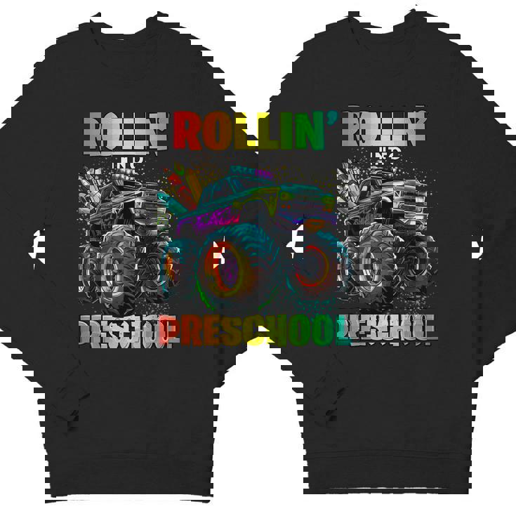 Preschool Monster Truck Back To School First Day Of School Youth Sweatshirt