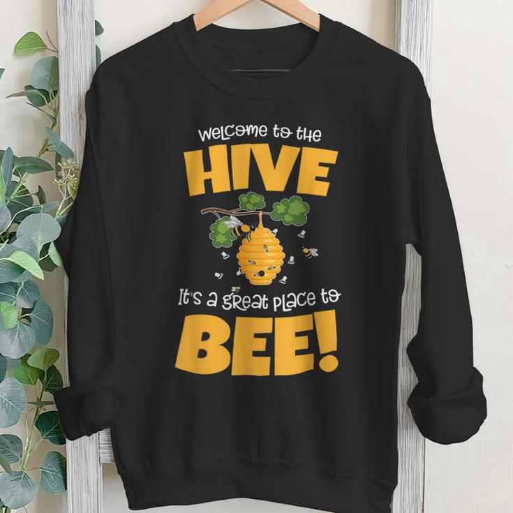 Bee Bee Bee Theme Back To School For Teachers Welcome To The Hive V4 Youth Sweatshirt Bee Bee Bee Theme Back To School For Teachers Welcome To The Hive V4 Youth Sweatshirt
