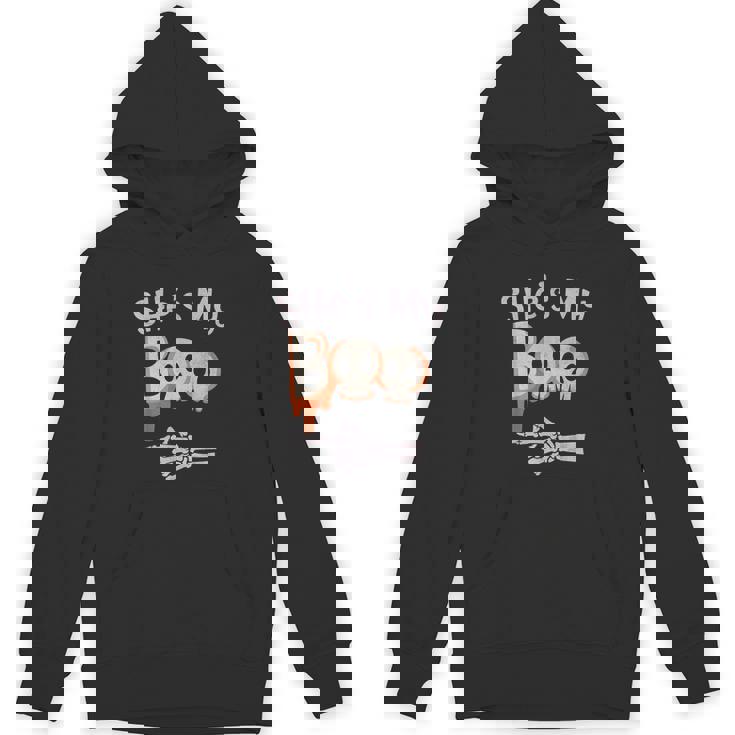 She’s My Boo Skull Face Matching Halloween Pajama Couples Unisex Hoodie