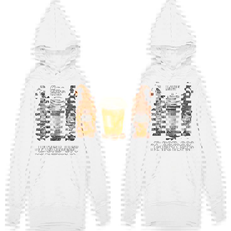 Gnope Not Before Coffee Cute Gnome Graphic Coffee Cup Beans Unisex Hoodie