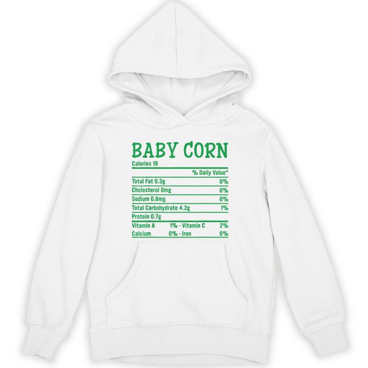 Thanksgiving Christmas Food Facts Baby Corn Nutrition Unisex Hoodie