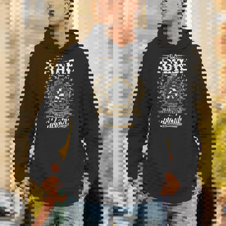 It's An Abare Thing You Wouldn't Understand Personalized Last Name Abare Family Crest Coat Of Arm Hoodie