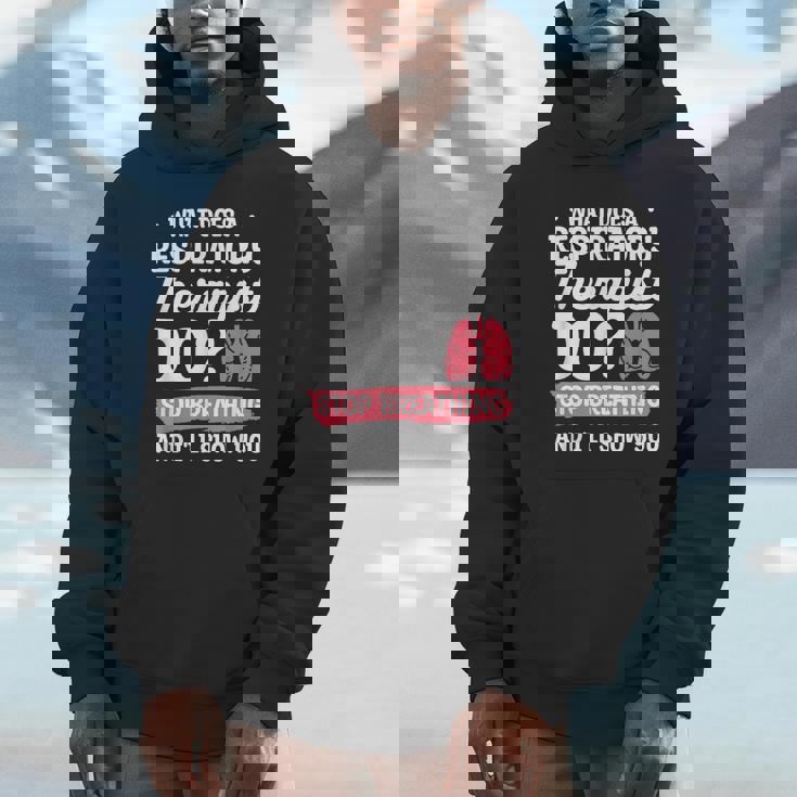 What Does A Respiratory Therapist Do Stop Breathing Unisex Hoodie