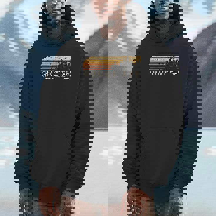 Gouge Eye NV Vintage Evergreen Sunset Eighties Retro Unisex Hoodie