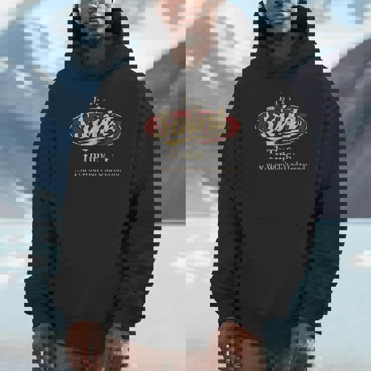 Sain Personalized Name Name Print S With Name Saint Hoodie