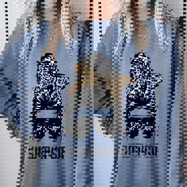 Cool SHIT Show Supervisor Hilarious Vintage For Adults Comfort Colors Sweatshirt