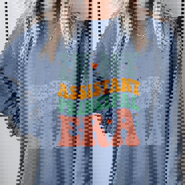 Groovy In My Assistant Principal Era Job Title School Worker Comfort Colors Sweatshirt