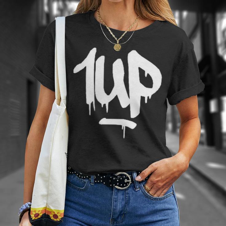 1Up Logo Graffiti Dripping Marker T-Shirt Geschenke für Sie