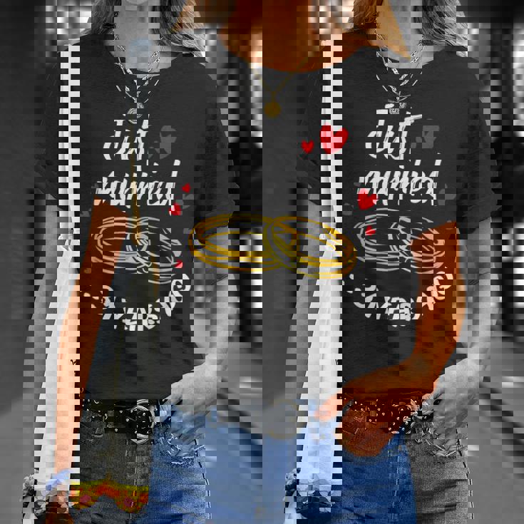 31 Year Ago Just Married Wedding Anniversary Ring Matching T-Shirt Gifts for Her