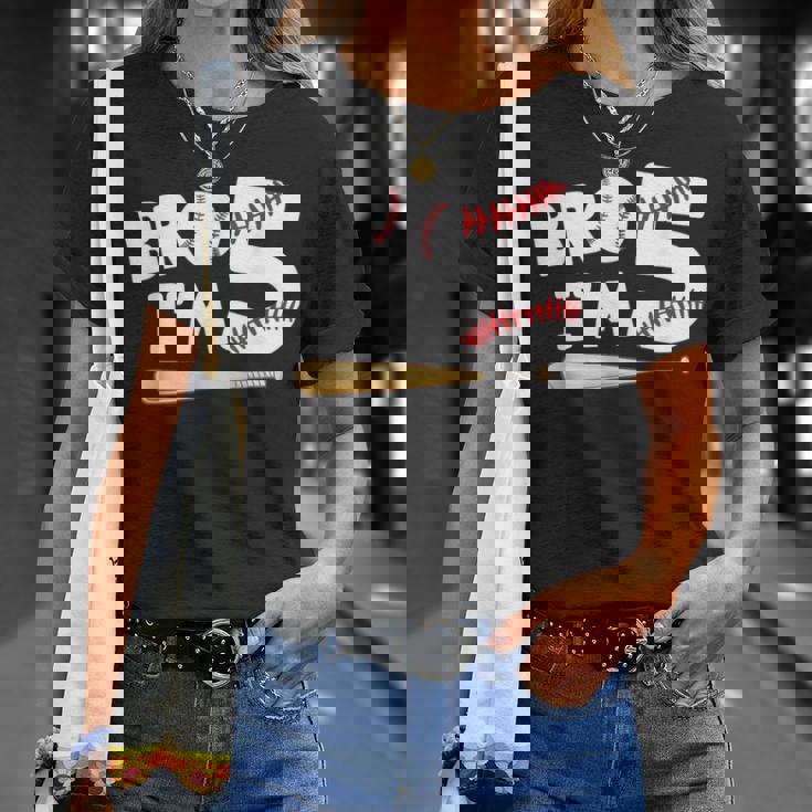 5Th Birthday Boy Bro I'm 5 Year Old Baseball Theme T-Shirt Gifts for Her