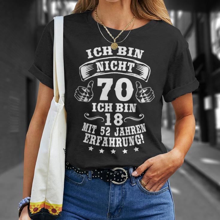 70Th Birthday Ich Bin Nicht 70 Jahre Party Saying T-Shirt Geschenke für Sie