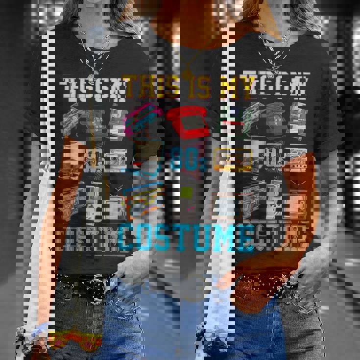 This Is My 80S Costume 1980S Party 80'S Outfit Women T-Shirt Gifts for Her