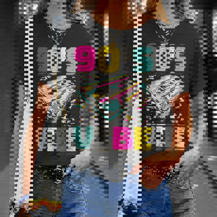 90'Sibe Old School 90 Disfraz De Música Para Fiesta De Los Años 90 Camiseta unisex Regalos para ella