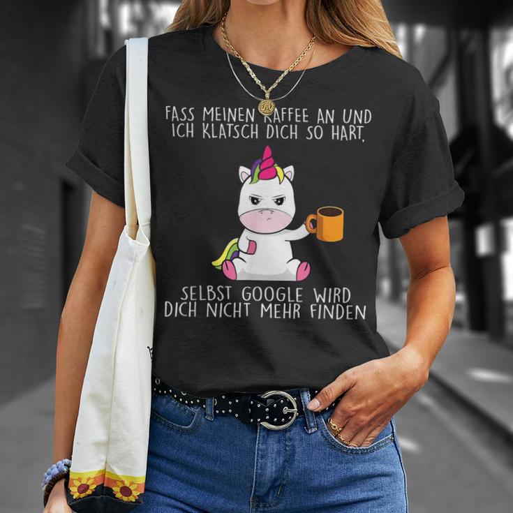 Abass Mein Kaffee An Und Ich Klappsch Dich So S T-Shirt Geschenke für Sie