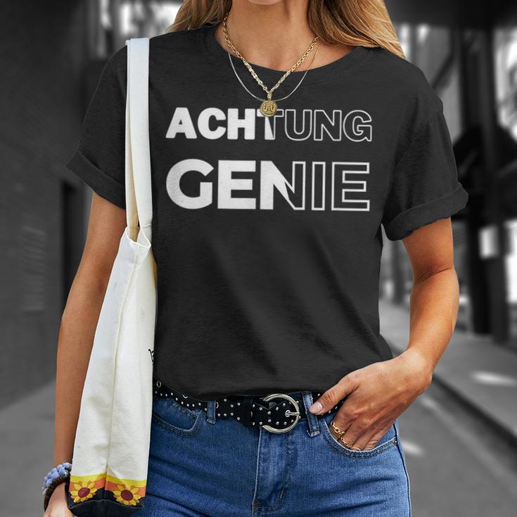 Achtung Genie T-Shirt Geschenke für Sie