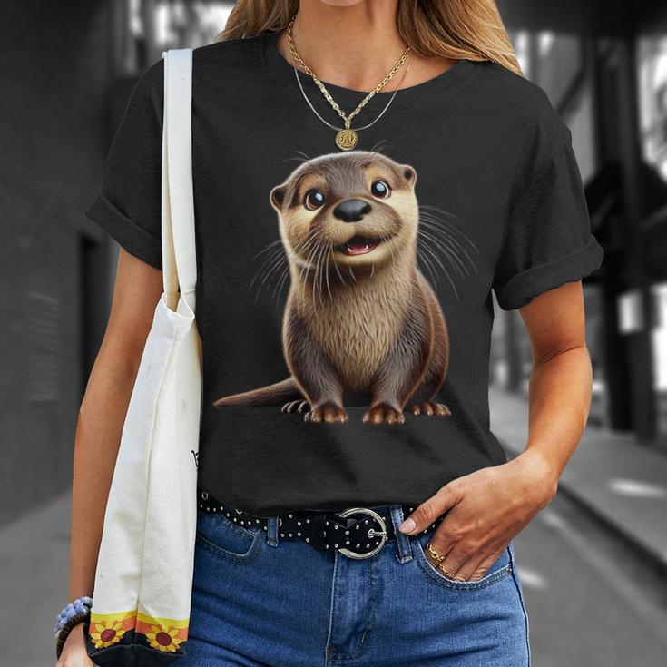 Adorable Otter Illustration T-Shirt Geschenke für Sie