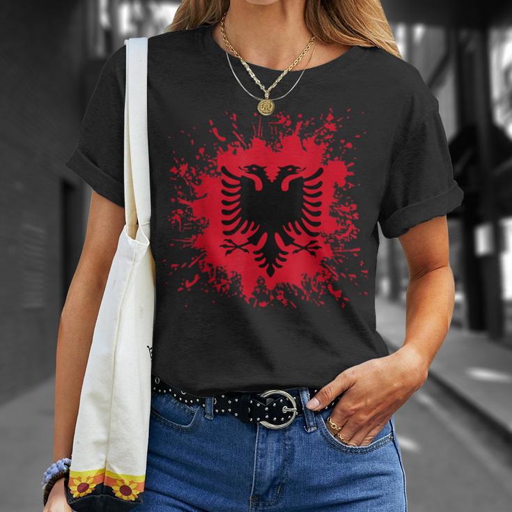 Albania Flag Shqiperi Albanian Flag Shqiperia T-Shirt Geschenke für Sie