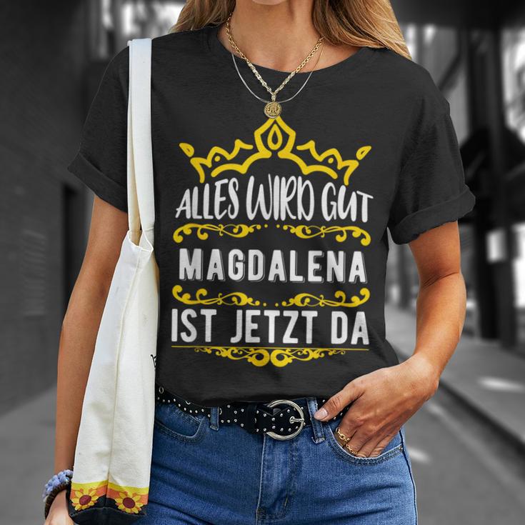 Alles Wird Gut Magdalena Ist Jetzt Da First Name Magdalena T-Shirt Geschenke für Sie