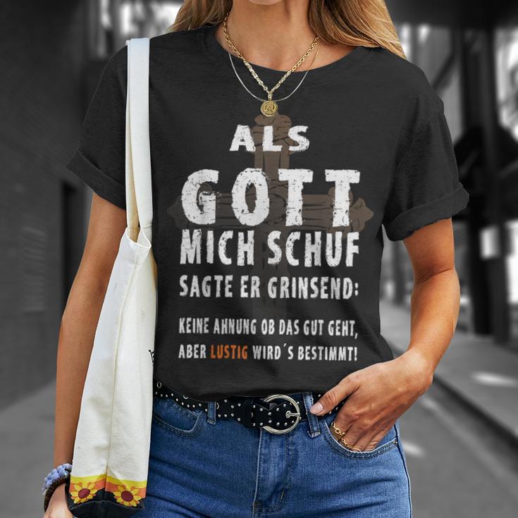 Als Gott Mich Schu T-Shirt Geschenke für Sie