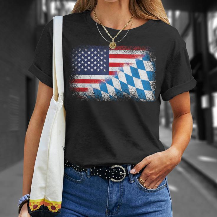 American Bavarian Flag Usa Bavaria Flag T-Shirt Geschenke für Sie