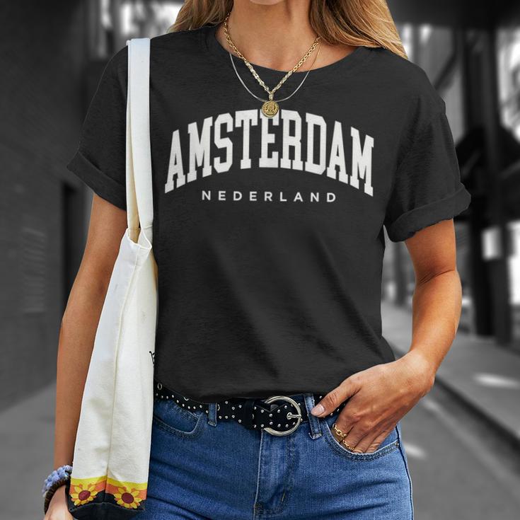 Amsterdam Netherlands Europearsity Style Travel Trip Group T-Shirt Geschenke für Sie