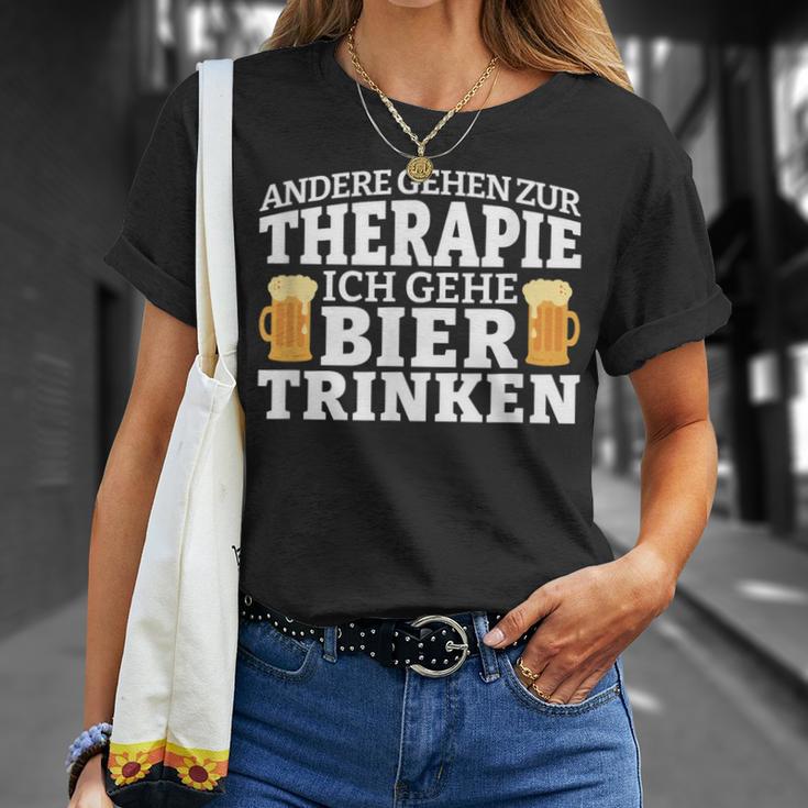 Andere Gehen Zur Therapie Ich Gehe Bier Trinken T-Shirt Geschenke für Sie