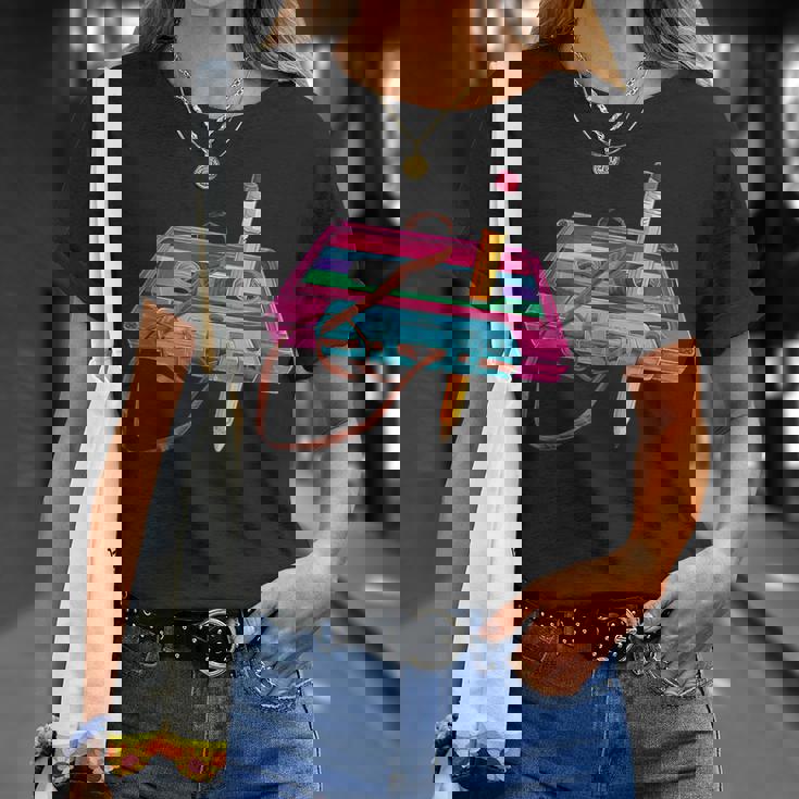 Anni 80 90 Retro Cassetta Divertent Uomo Donna Magliette Maglietta Regalos para ella