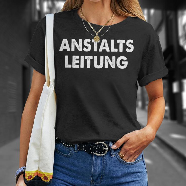 Anstaltleitung Sayings Humour Fun T-Shirt Geschenke für Sie