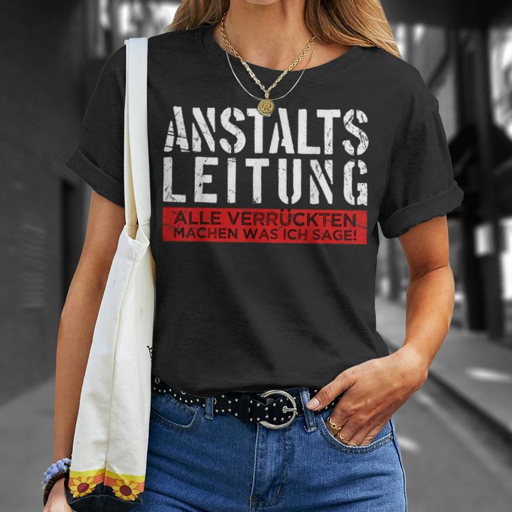 Anstaltleitung Sayings Work Women's T-Shirt Geschenke für Sie