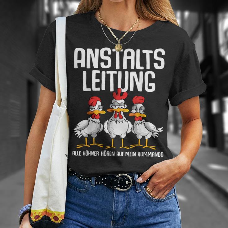 Anstaltsleitung Alle Hühner Hörauf Mein Kommando T-Shirt Geschenke für Sie