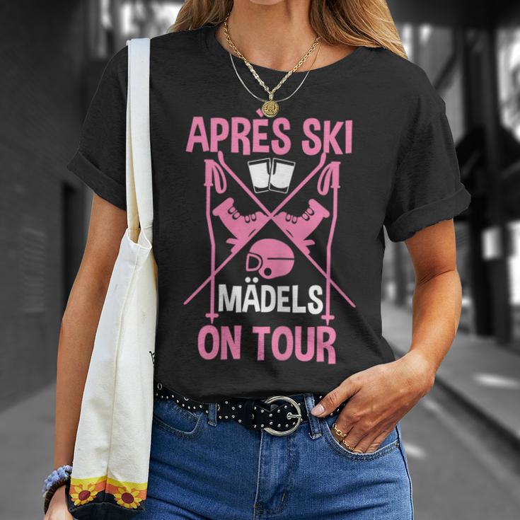 Après Ski Girls On Tour Winter Sport Skier Women's T-Shirt Geschenke für Sie