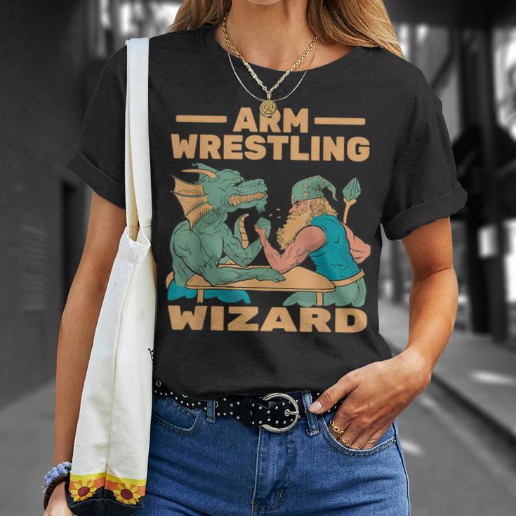 Armwrestling Arm Wrestling Wizard Arm Wrestler T-Shirt Geschenke für Sie