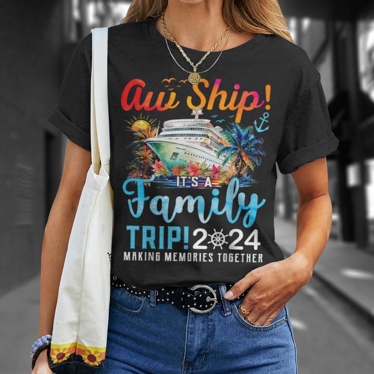 Aw Ship It's A Family Trip 2024 Family Matching Cruise Trip T-Shirt ...