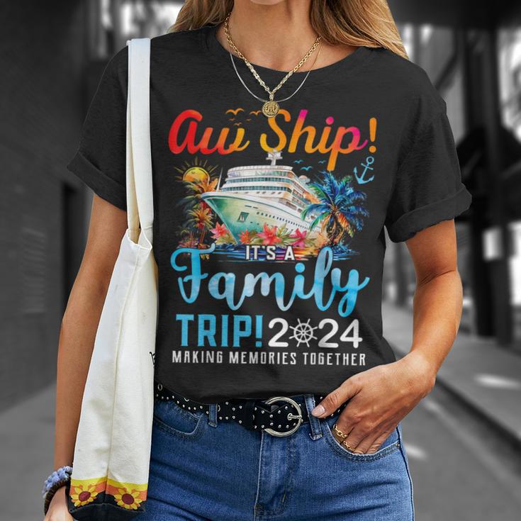 Aw Ship It's A Family Trip 2024 Family Matching Cruise Trip T-Shirt ...