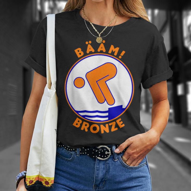 Bääm Bronze Swimming Badge Badge Swimmer S T-Shirt Geschenke für Sie