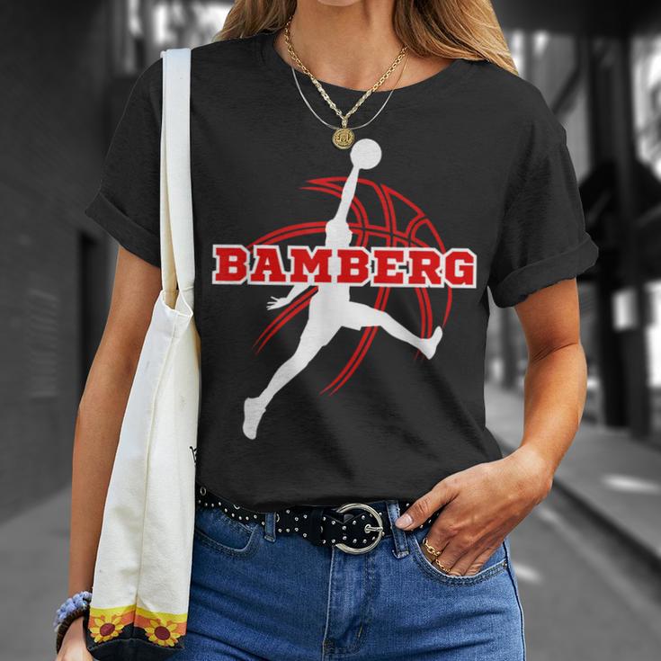 Bamberg Basketball Fan Support Franken Stadium Red T-Shirt Geschenke für Sie