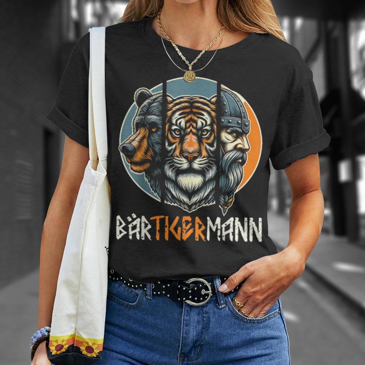 Bärtigermanniking Beard Full Beard Tiger Man T-Shirt Geschenke für Sie