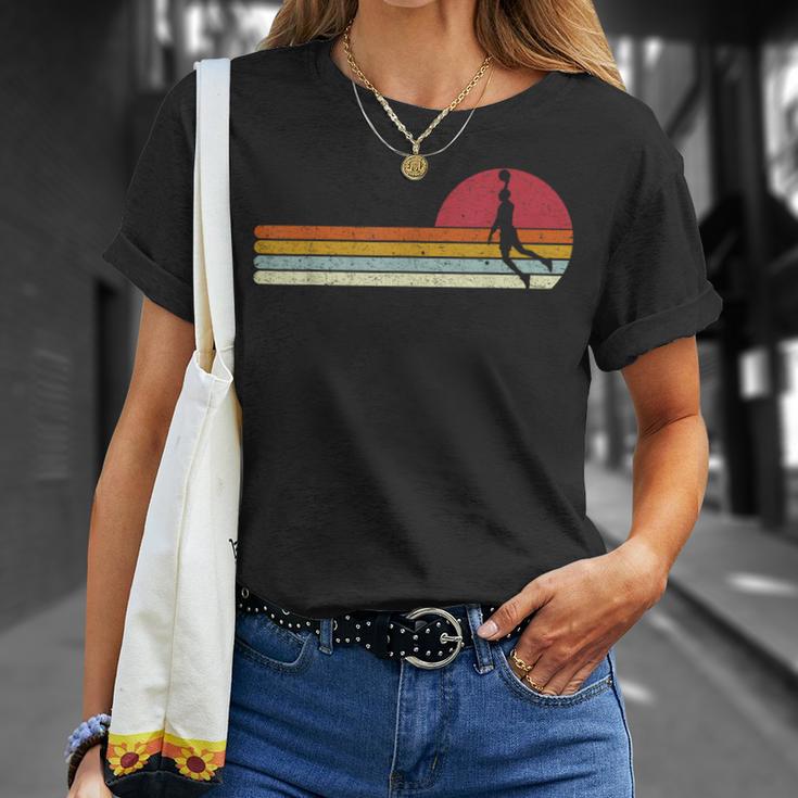 Basketball Sunset Sunsetintage Retro Distressed T-Shirt Geschenke für Sie