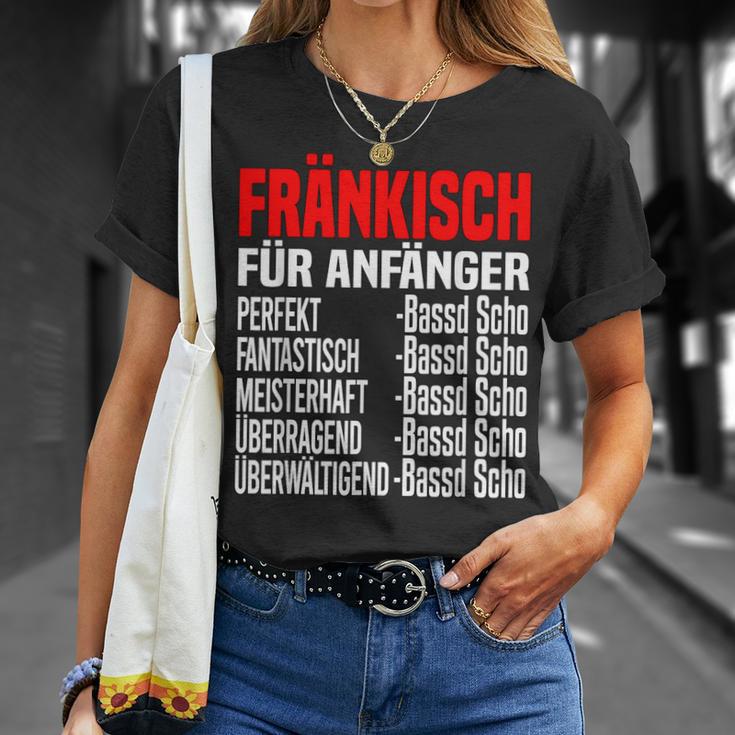 Bassd Scho Fränkisch Für Beginner Dialekt Franke Franken T-Shirt Geschenke für Sie