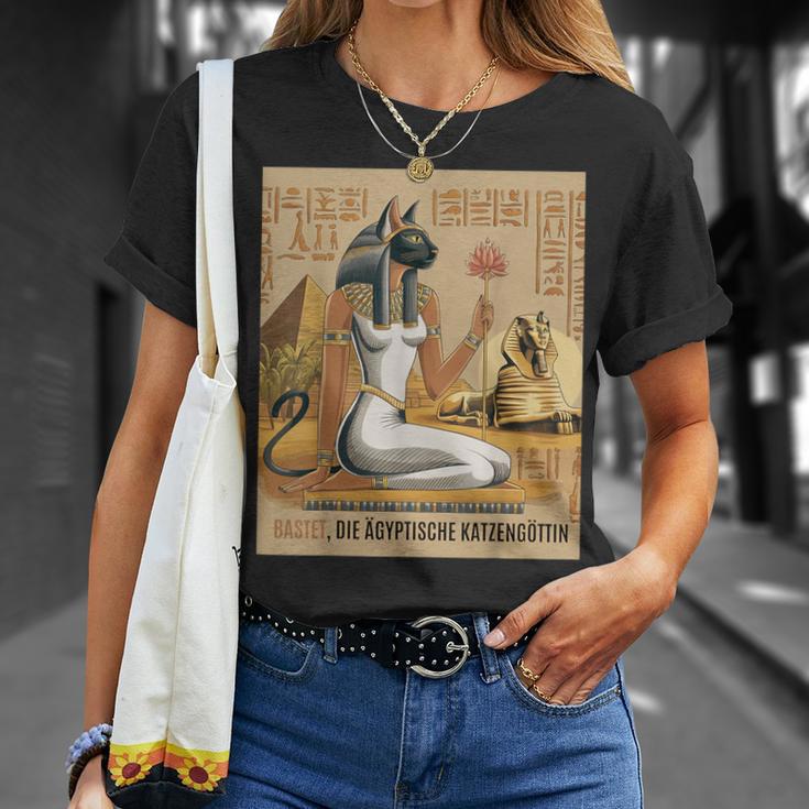 Bastet Egyptian Cat Goddess Antique Egyptian Graphic T-Shirt Geschenke für Sie