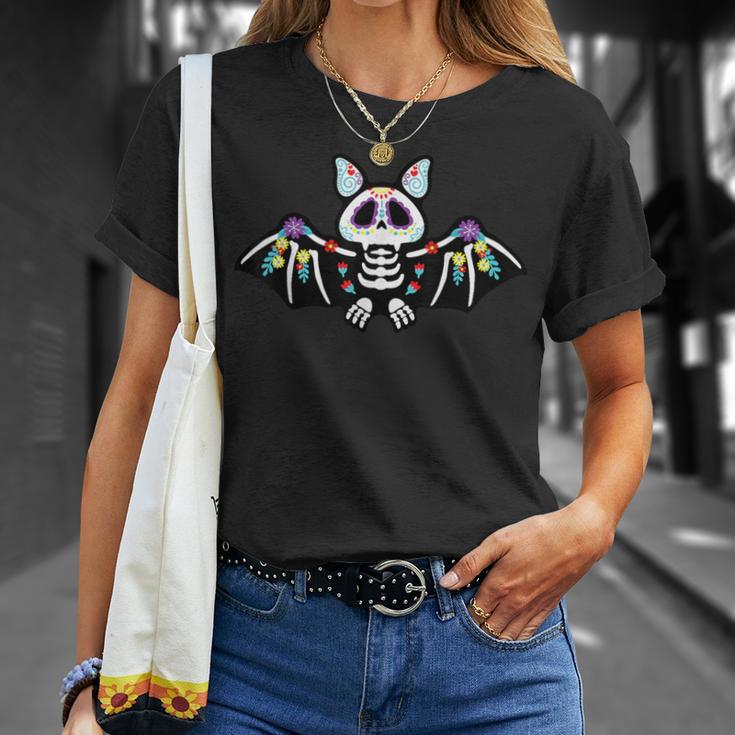 Bat Día De Los Muertos Mexican Holiday Bat Lover S T-Shirt Geschenke für Sie