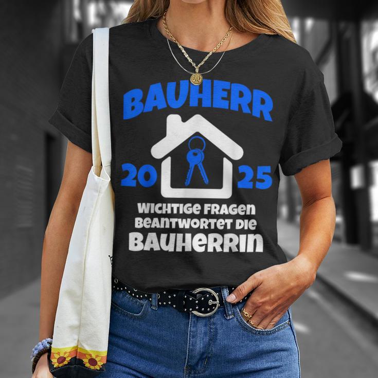 Bauherr Geschenk 2025 I Builder Construction Site T-Shirt Geschenke für Sie