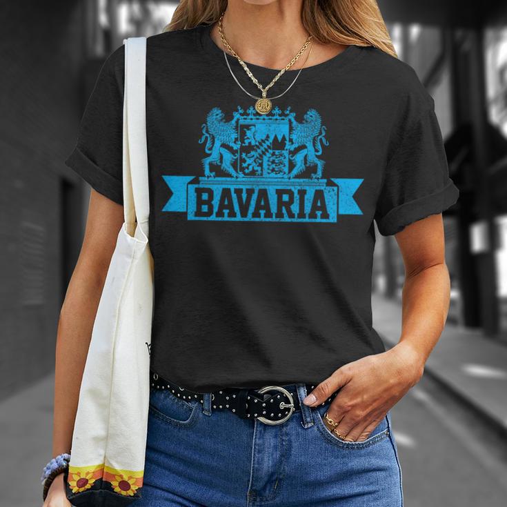 Bavaria Bavaria Bavarian Flag Pride Souvenir T-Shirt Geschenke für Sie