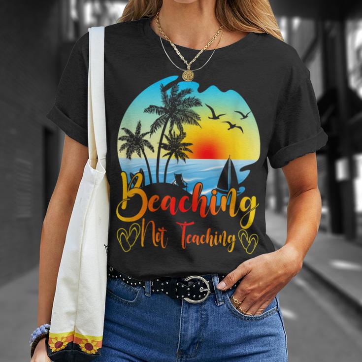 Beaching Not Teaching Lustiger Sommerlehrer Strandurlaub T-Shirt Geschenke für Sie