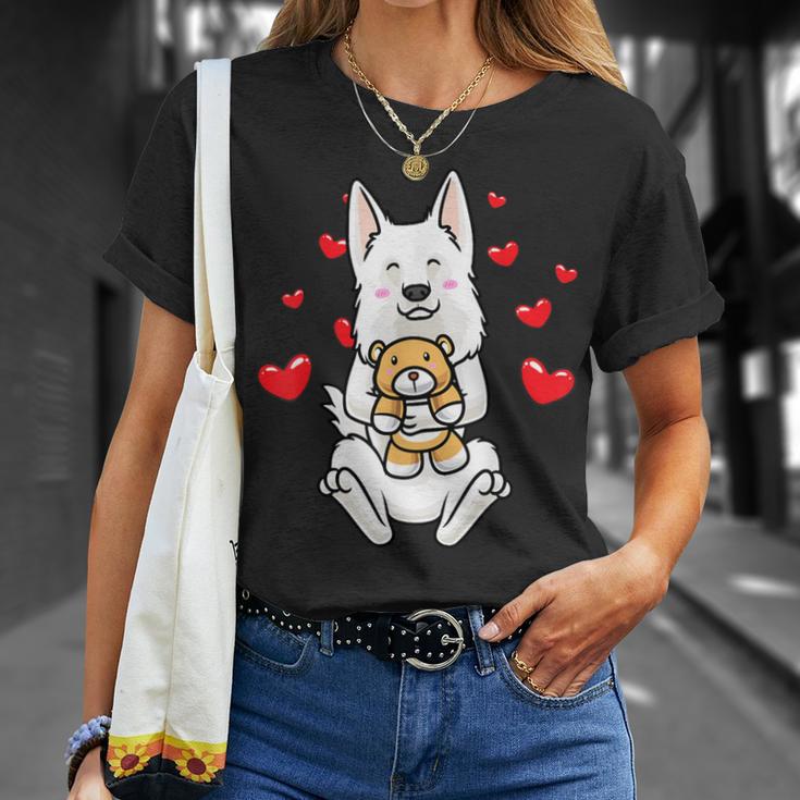 Berger Blanc Suisse Dog Swiss Shepherd Dog T-Shirt Geschenke für Sie