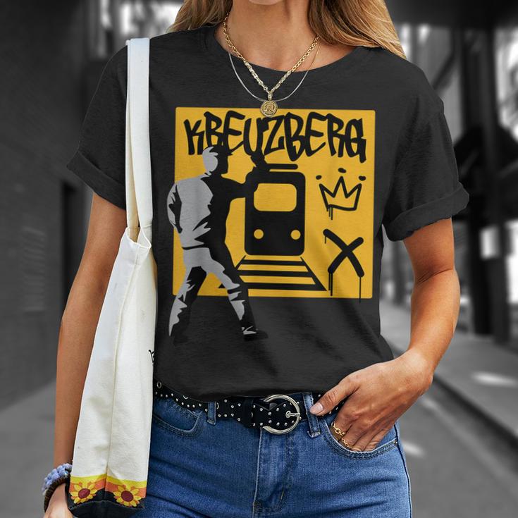 Berlin Kreuzberg Friedrichshain District Graffiti Crown U-Bahn T-Shirt Geschenke für Sie