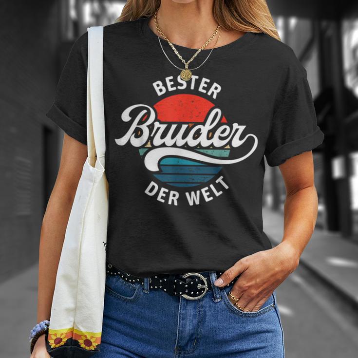 Bester Bruder Der Welt Retrointage Saying Brudi T-Shirt Geschenke für Sie