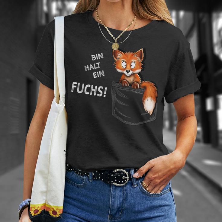 Bin Halt Ein Fuchs Gewitztes Fuchs In Meiner Tasche German Langu T-Shirt Geschenke für Sie