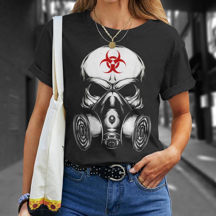 Biohazard Gas Mask Skull T-Shirt Geschenke für Sie