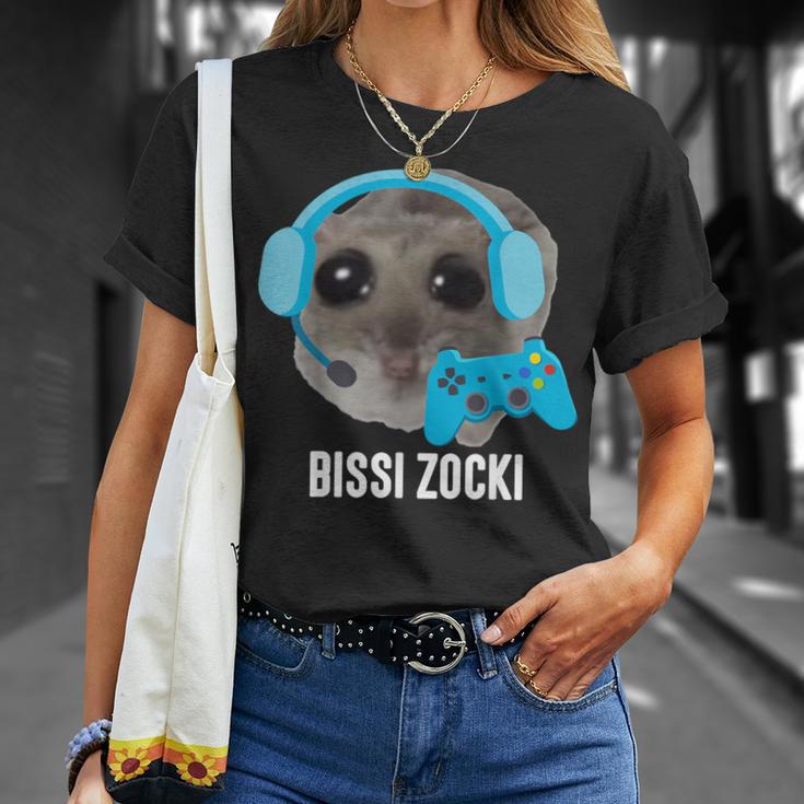 Bissi Zocki X Sad Hamster Meme Gaming Gamer Gamer T-Shirt Geschenke für Sie